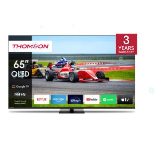 TV Set|THOMSON|65|4K/Smart|QLED|3840x2160|Wireless LAN|Bluetooth|Google TV|Black|65QG7C14