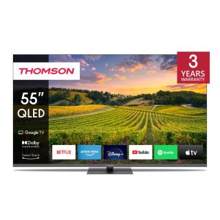 TV Set|THOMSON|55|4K/Smart|QLED|3840x2160|Bluetooth|Google TV|55QG5C14
