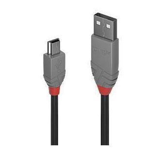 CABLE USB2 A TO MINI-B 1M/ANTHRA 36722 LINDY