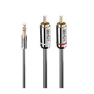 CABLE AUDIO 3.5MM TO PHONO/0.5M 35332 LINDY