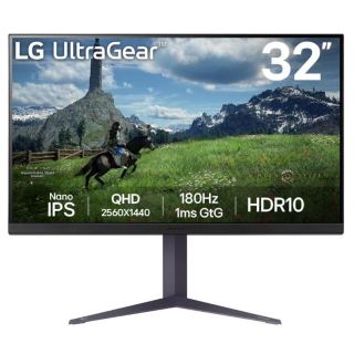 LCD Monitor|LG|31.5|Panel IPS|2560x1440|16:9|180Hz|1 ms|Pivot|Height adjustable|Tilt|Colour Black|32GS85Q-B