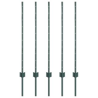 Aiapostid 5 tk U-kanal Roheline 100 cm Teras