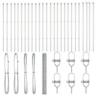 Kuusnurkne aed 1.5x50 m galvaniseeritud terasest