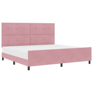 Voodi Roosa 200x200 cm Samet