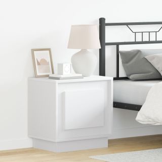 Öökapp LED-valgusega Valge 44x34,5x45 cm