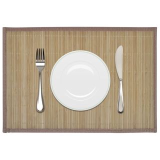Bambusest lauamatid 6 tk, 30 x 45 cm, pruun