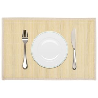 Bambusest lauamatid 6 tk, 30 x 45 cm, naturaalne