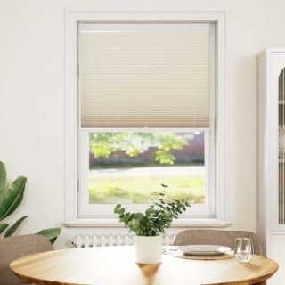 Plisseekardin 80 x 100 cm kreemjas