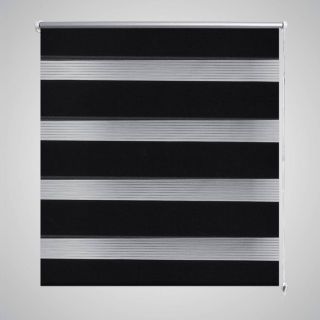 Triibuline ruloo 90 x 150 cm must
