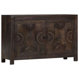 puhvetkapp, nikerdustega disain, 110 x 35 x 70 cm, mangopuit