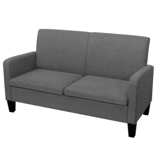 2-местный диван, 135 x 65 x 76 см, темно-серый