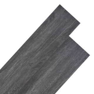 mitte iseliimuvad PVC-põrandalauad 5,26 m², 2 mm, must ja valge