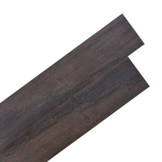 iseliimuvad PVC-põrandaplaadid 5,02 m², 2 mm tumepruun