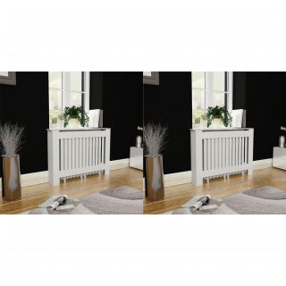 radiaatori kate, 2 tk, MDF, 112 cm, valge
