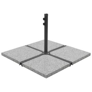 päevavarju raskusplaadid, 4 tk, hall graniit, kandiline, 100 kg