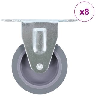 fikseeritud rattad, 8 tk, 75 mm