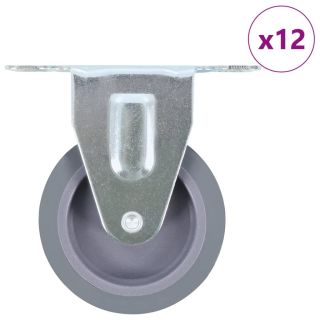 fikseeritud rattad, 12 tk, 75 mm