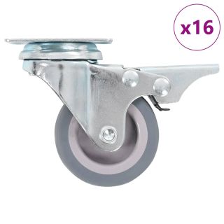 16 tk pöörlevad rattad 50 mm