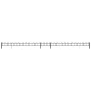 kumerate otstega aed, teras, 15,3 x 0,6 m, must