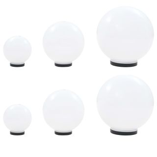 6 LED-lampi, kera, 20/30/40 cm PMMA