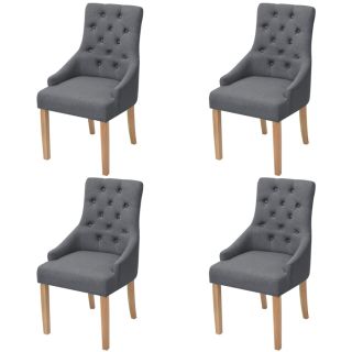 söögitoolid 4 tk, tumehall, kangas
