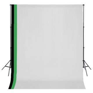 fotostuudio komplekt 3 tausta ja reguleeritava raamiga 3 x 3 m