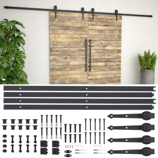 liugukse tarvikute komplekt 2 x 183 cm teras, must