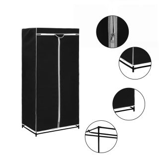 riidekapp must 75 x 50 x 160 cm