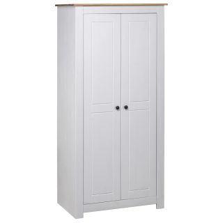 riidekapp valge 80 x 50 x 171,5 cm mänd, Panama sari
