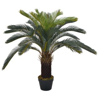 kunsttaim sago palm lillepotiga, roheline, 90 cm