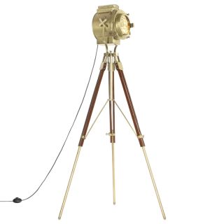 kolme jalaga põrandalamp, mangopuit, 193 cm
