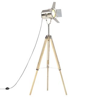 kolme jalaga põrandalamp, mangopuit, 140 cm