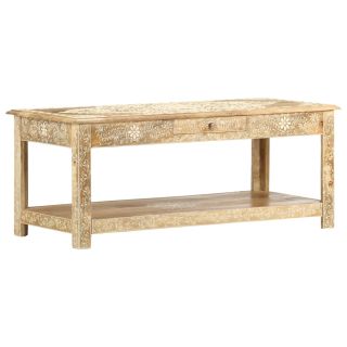 kohvilaud, 110 x 50 x 45 cm, käsitsi värvitud mangopuit