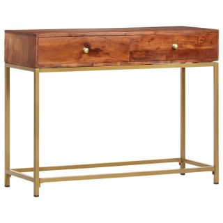 konsoollaud 100 x 35 x 76 cm toekast akaatsiapuidust