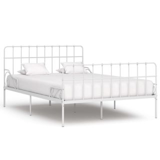 Каркас кровати с реечным дном, белый, металл, 140 х 200 см