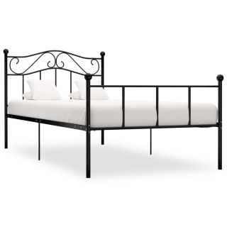 Каркас кровати из черного металла 90 x 200 см
