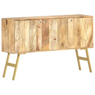 puhvetkapp, 118 x 30 x 75 cm, toekas mangopuit