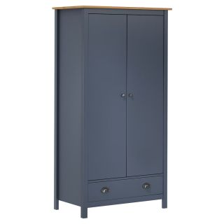 2 uksega garderoob Hill, hall 89x50x170 cm, männipuit