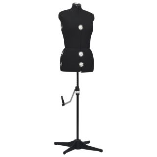 reguleeritav kleidimannekeen, naine, must, M, suurus 40-46