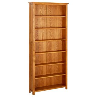 Книжный шкаф на 7 полок, 90 x 22,5 x 200 см, дуб