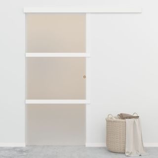 lükanduks, pehmed piirajad, ESG-klaas ja alumiinium 90 x 205 cm