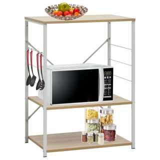 mikrolaineahju kapp valge, tamm 60x39,6x79,5 cm tehispuit