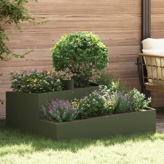 Pots & Planters Oliivroheline Metall 100 cm pikk Taimetoetajad
