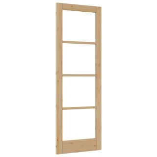 Siseuks klaasiga ORKDAL 73,5x211x4 cm Kõva Puit Mänd