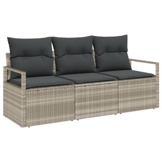 3-osaline aedsofa komplekt koos padjadega Helehall Polürotang,2-kohaline aedsofa koos padjadega Hall Polürotang