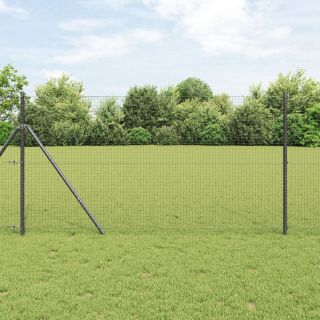 keermestatud traadi aed 7 postiga Hall 1.2x10 m Teras