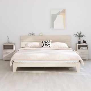 тумбочка прикроватная HAMAR, 2 шт., белая, 40x35x62 см, сосна