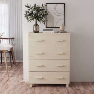 тумбочка прикроватная HAMAR, медово-коричневый, 79x40x103,5 см, сосна