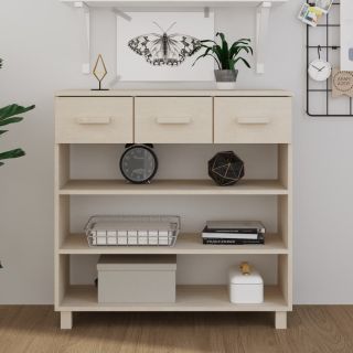 Консольный столик HAMAR, медово-коричневый, 90x35x90 см, сосна