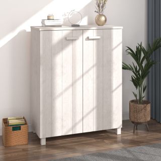 Тумба для обуви HAMAR, белая, 85x40x108 см, сосна